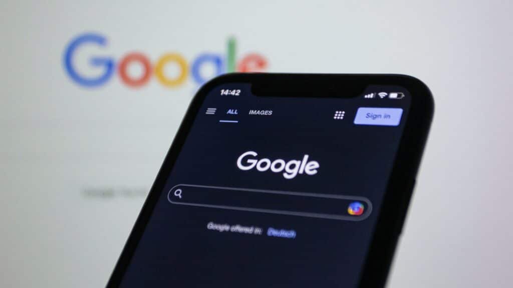 Google Suche auf Smartphone